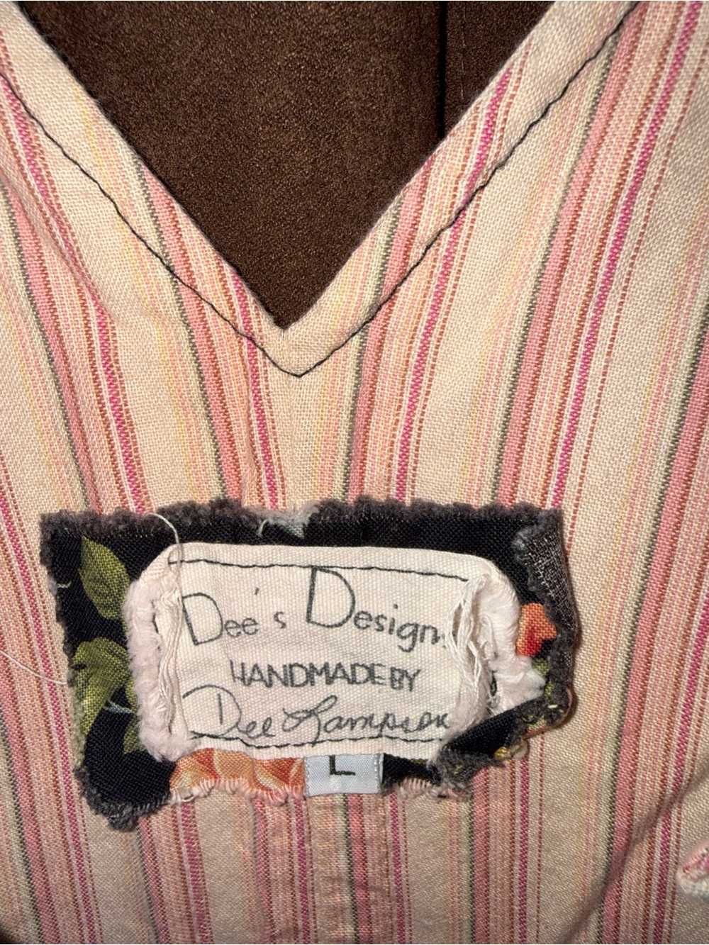 Dee’s Designs Handmade Floral Overalls Vintage 80s 90s Cottagecore Jumpsuit - Picture 5 of 6